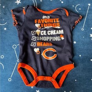 Chicago bears NFL Infant One Piece 3-6 Months Baby Girl Outfit